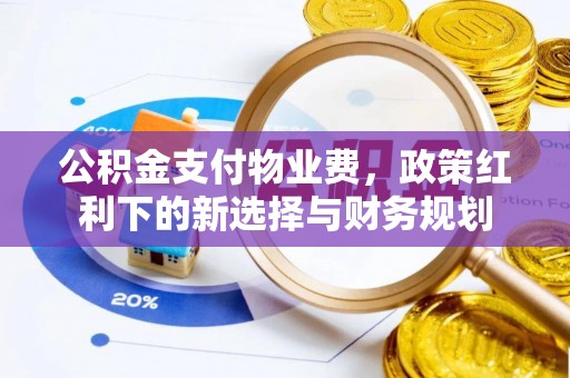交口公积金支付物业费，政策红利下的新选择与财务规划