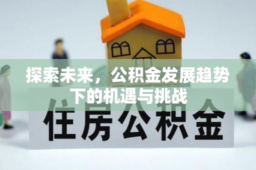 交口探索未来，公积金发展趋势下的机遇与挑战