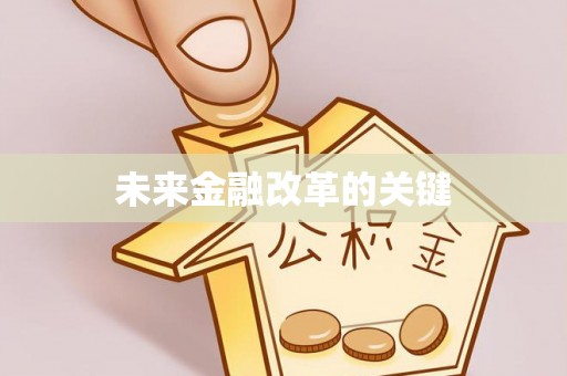 交口未来金融改革的关键