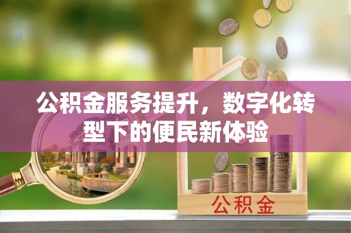 交口公积金服务提升，数字化转型下的便民新体验