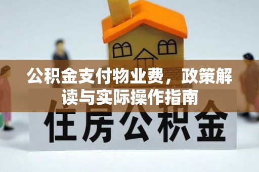 交口公积金支付物业费，政策解读与实际操作指南