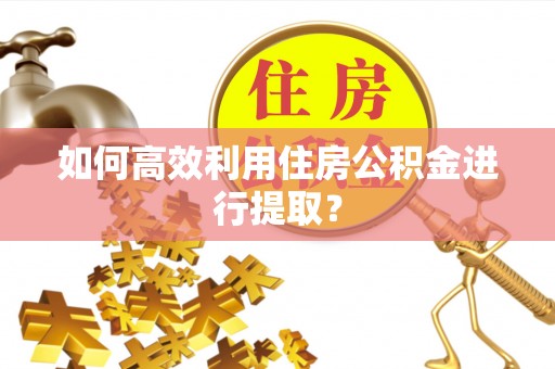 交口如何高效利用住房公积金进行提取？